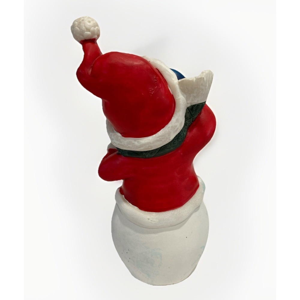 Vintage Snowman Santa Christmas/Holiday Decoration 6.5 inches x 2 inches - Picture 4 of 4
